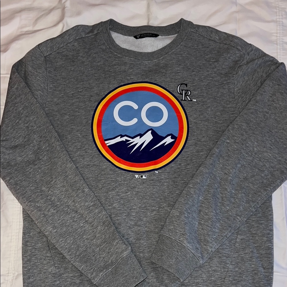 Gray Colorado Rockies Sweatshirt